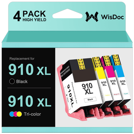 910XL Ink Cartridges for HP 910XL Ink Cartridges for HP OfficeJet Pro 8025e 8015e 8022e 8028e 8035e 8025 8035 8020 8022 Printer (Black, Cyan, Magenta, Yellow)